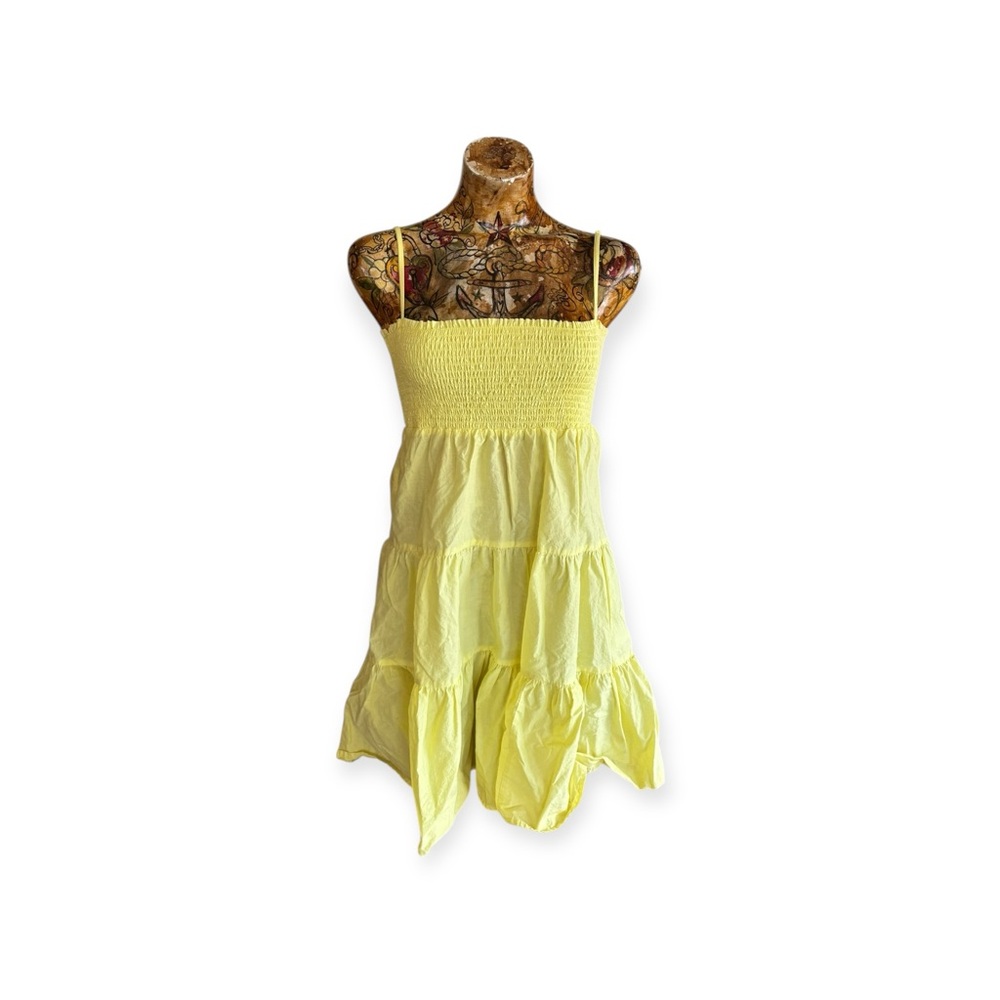 BB Dakota Dress strapless dress yellow casual adjustable straps large stretch